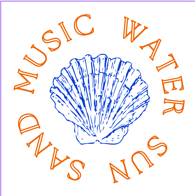 SAND MUSIC WATER SUN – T-shirt unisexe oversize