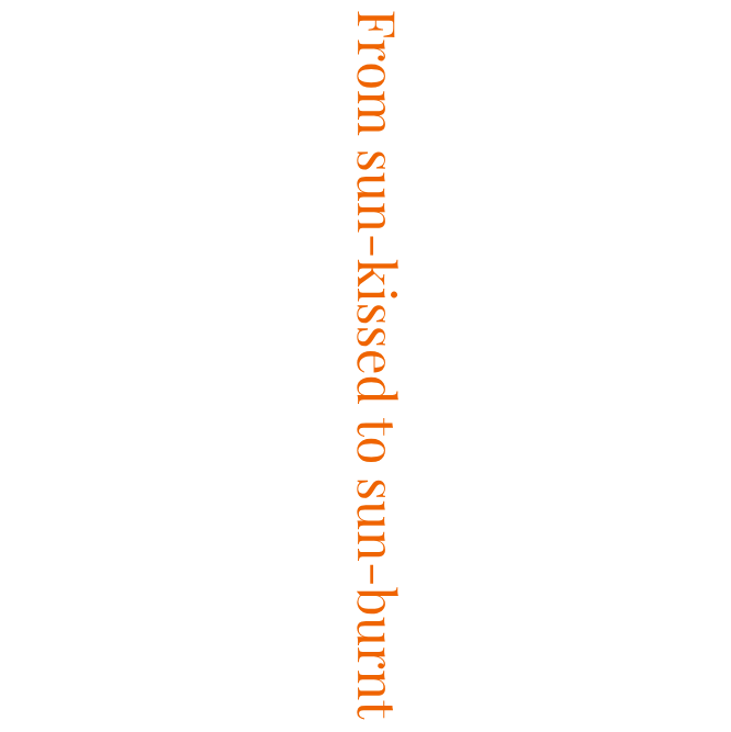 FROM SUN-KISSED TO SUN-BURNT – T-shirt unisexe oversize