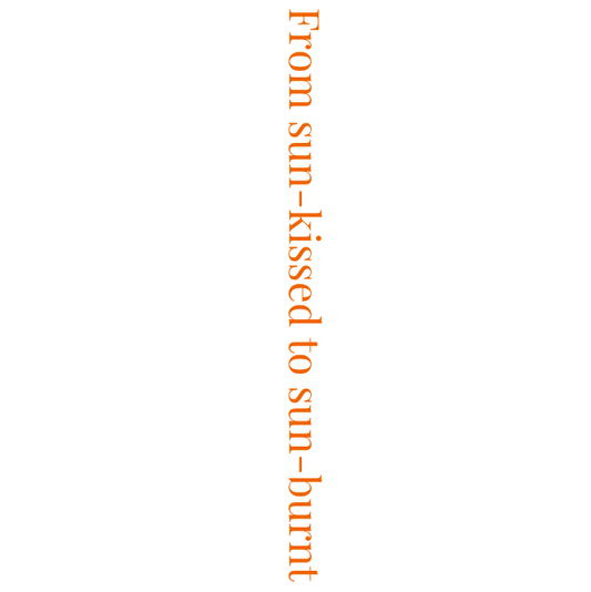 FROM SUN-KISSED TO SUN-BURNT – T-shirt unisexe oversize